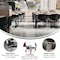 Flash Furniture HERCULES Series 880 lb. Capacity Black Plastic Stack Chair with Titanium Gray Powder Coated Frame, PK5 5-RUT-F01A-BK-GG - alternate 5
